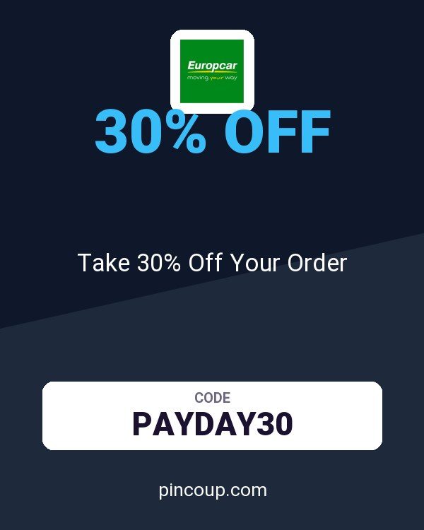 Europcar (US & Canada) coupon: Take 30% Off Your Order