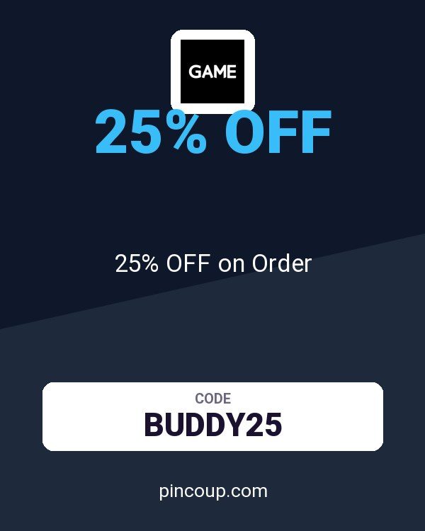 GAME coupon: 25% OFF on Order