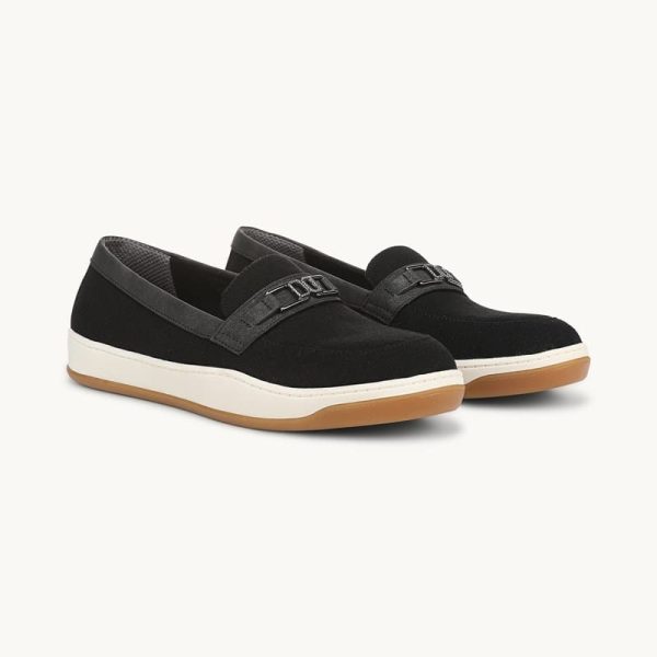 LifeStride Daydream Slip On Shoes (Black/vanilla Fabric) 8.5 M