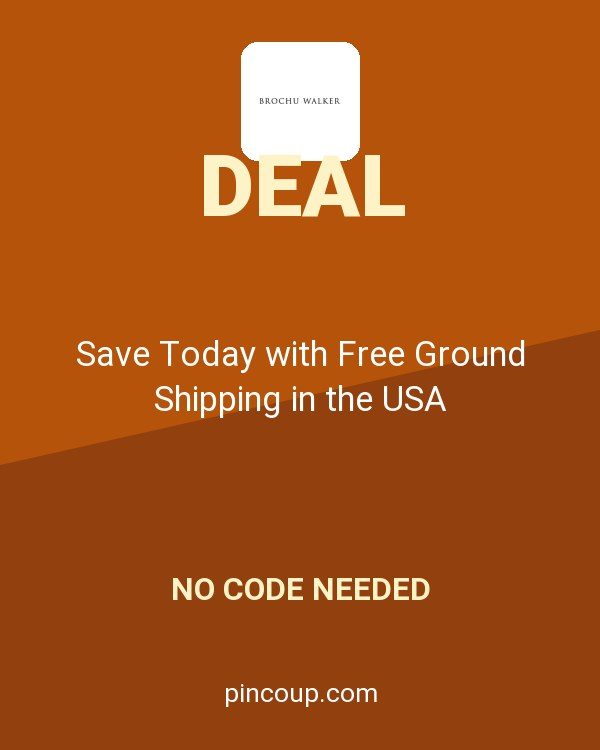 Brochu Walker coupon: Save Today with Free Ground Shipping in the USA