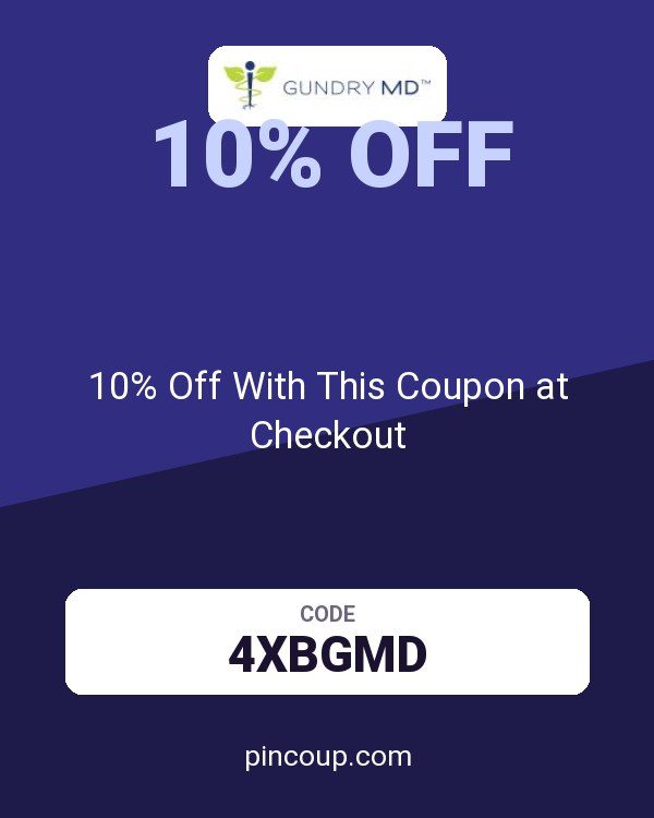 Gundry MD: 10% Off With This Coupon at Checkout