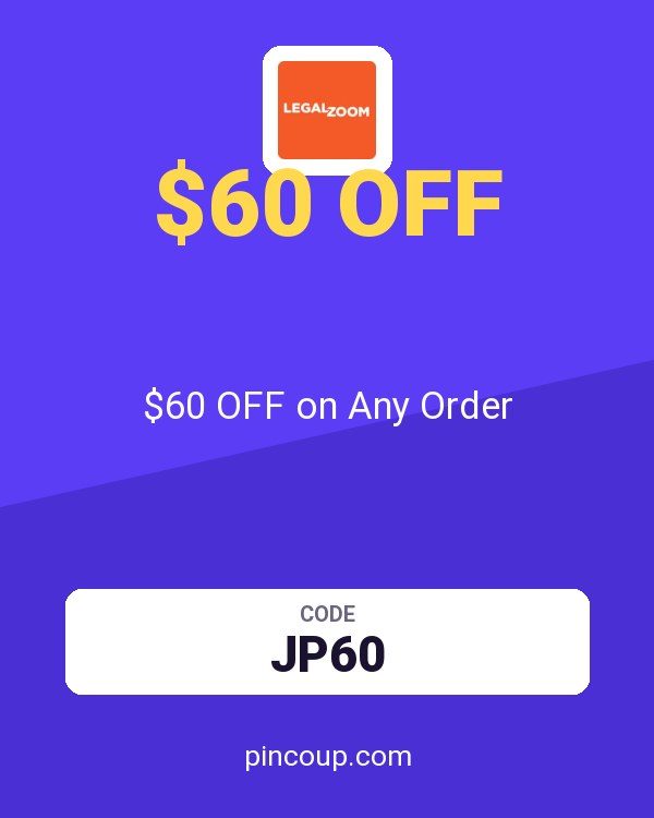 LegalZoom coupon: $60 OFF on Any Order