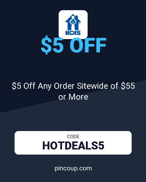 HDIS coupon: $5 Off Any Order Sitewide of $55 or More