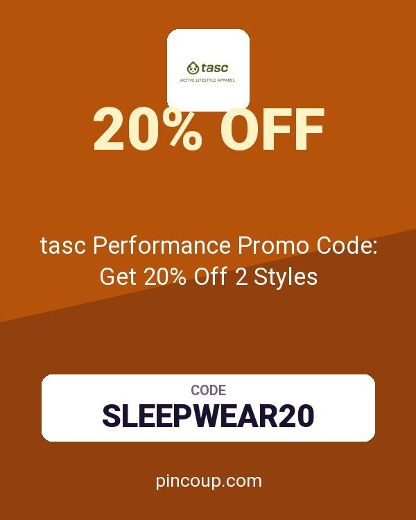 tasc Performance Promo Code: Get 20% Off 2 Styles