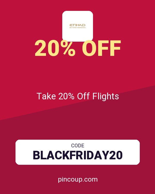 Etihad Airways coupon: Take 20% Off Flights