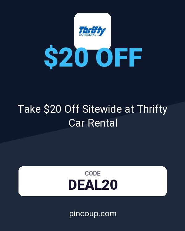 Thrifty Rent-A-Car System, Inc. coupon: Take $20 Off Sitewide at Thrifty Car Rental