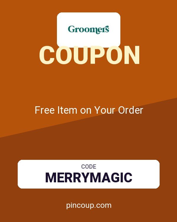 Groomers Online coupon: Free Item on Your Order