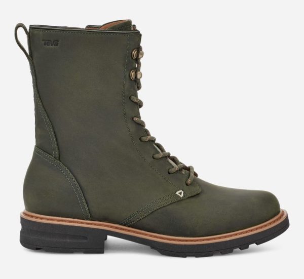 TEVA Women's Rowena Lace Boot in Olivine, Size 6
