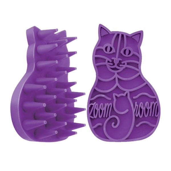 KONG Cat Zoom Groom Brush, Blue at PETCO Animal Supplies