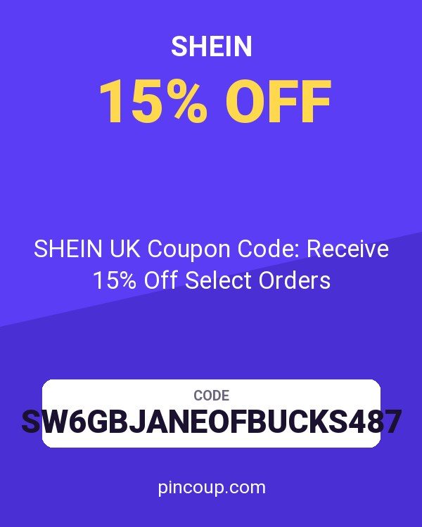 SHEIN UK Coupon Code: Receive 15% Off Select Orders