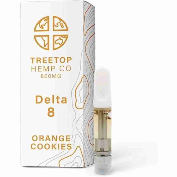TreeTop Orange Cookies 1g Delta 8 Cartridge at D8 Super Store