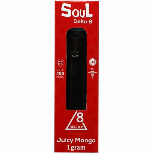 Soul Juicy Mango 1g Delta 8 Disposable at D8 Super Store