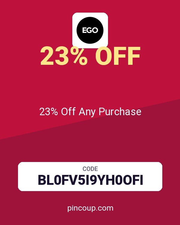 Ego (US & CA) coupon: 23% Off Any Purchase