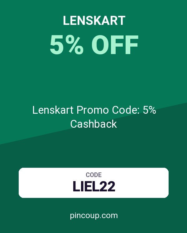 Lenskart Promo Code: 5% Cashback