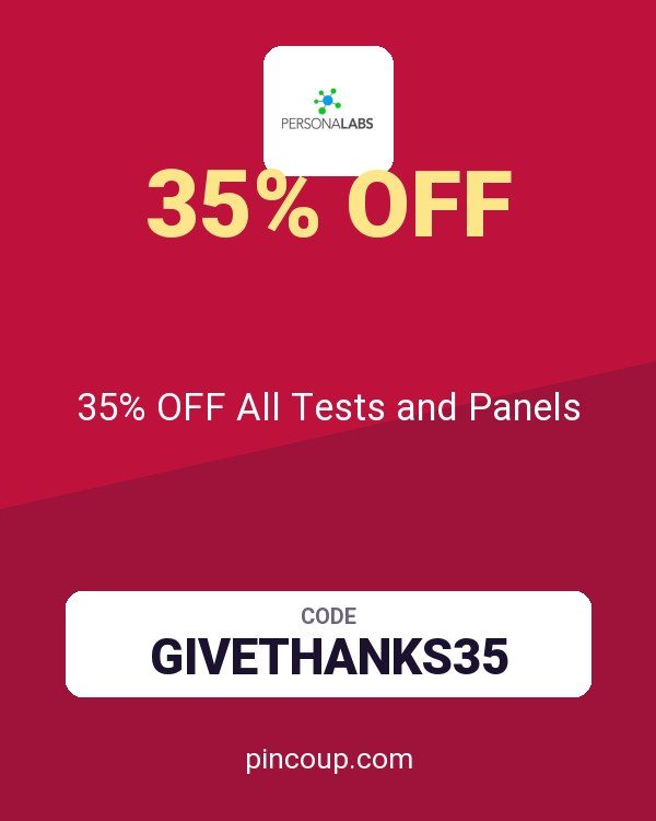 PersonaLabs coupon: 35% OFF All Tests and Panels