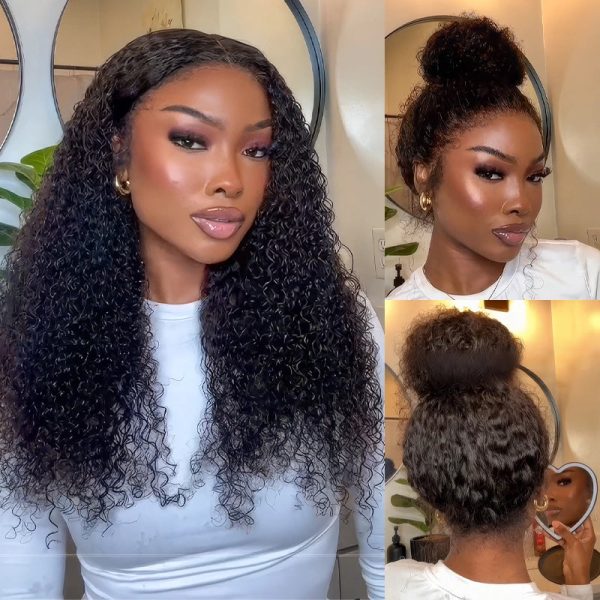 Flash Sale Upgrade Kinky Edges Hairline Invisi-Strap Cozy Snug Fit 360 Skin Lace Pre Everything Wigs - 150% / Kinky Curly / 20 at HONGKONG OSSILEE TRADING LIMITED