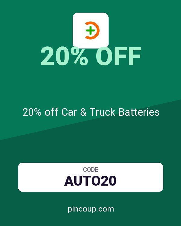 Batteries Plus coupon: 20% off Car & Truck Batteries