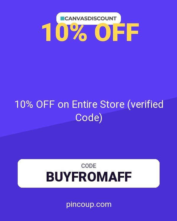 Canvasdiscount coupon: 10% OFF on Entire Store (verified Code)