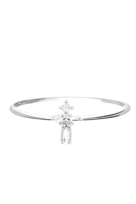 Baguette Diamond White Gold Girl Ring at Marissa Collections