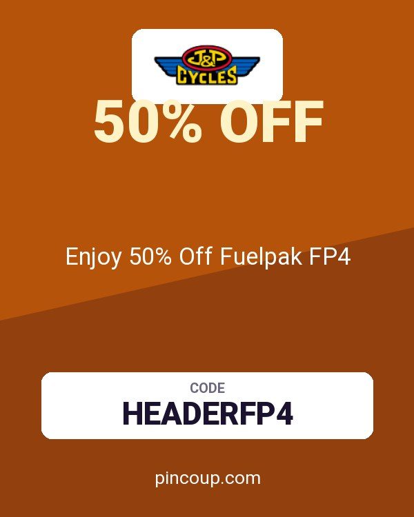 J&P Cycles coupon: Enjoy 50% Off Fuelpak FP4