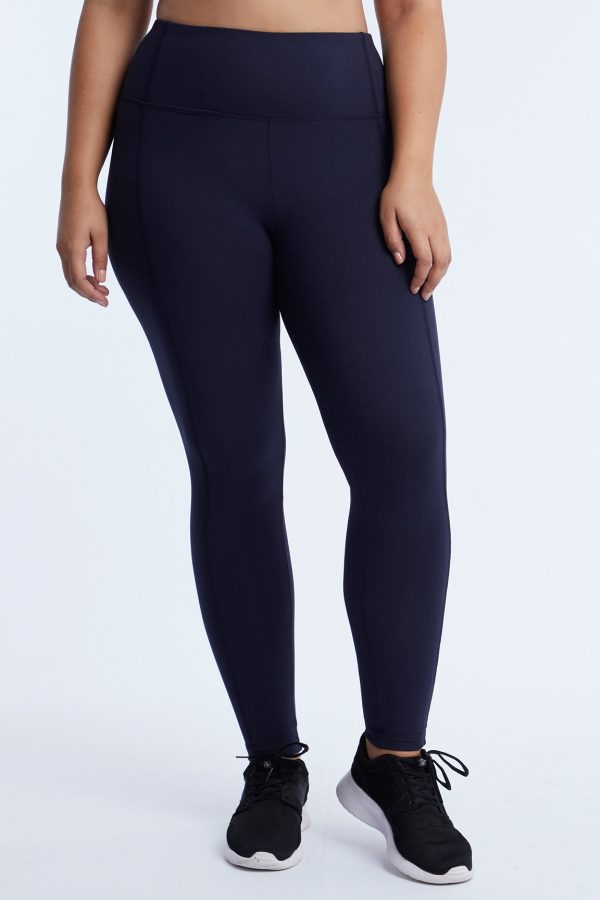 High-rise Tummy Control Leggings (Plus Size) Midnight Blue / 0x at Marika