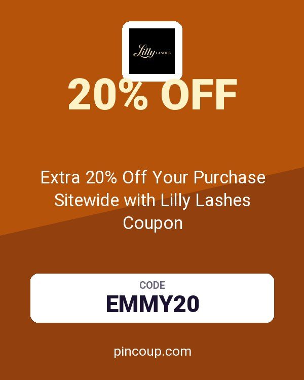 Extra 20% Off Your Purchase Sitewide with Lilly Lashes Coupon