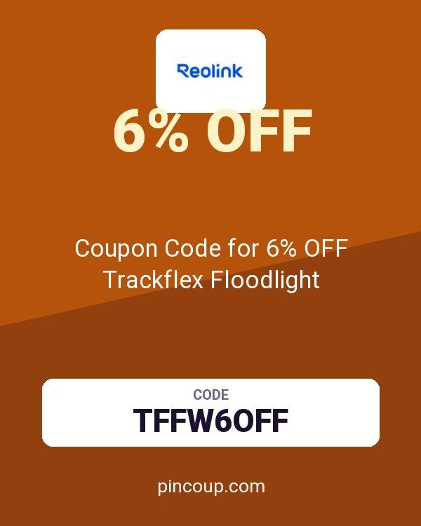 reolink DE: Coupon Code for 6% OFF Trackflex Floodlight