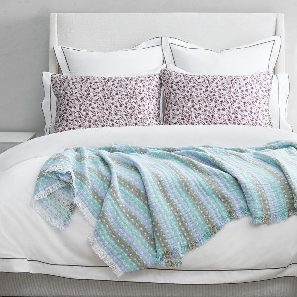 Boudoir Throw Blanket - Blue Multi at Kassatex