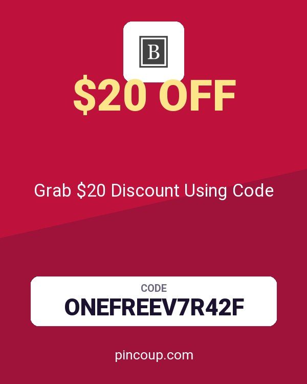 Bartesian coupon: Grab $20 Discount Using Code