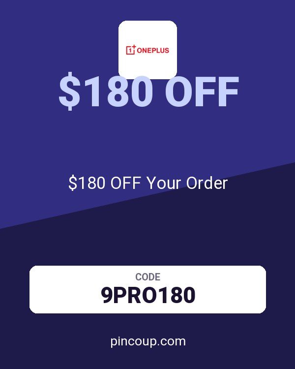 OnePlus coupon: $180 OFF Your Order