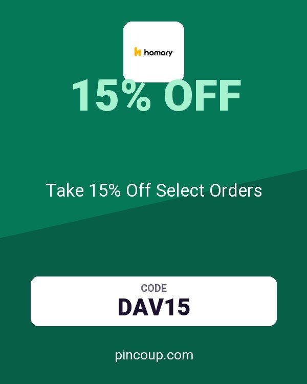 Homary International Limited coupon: Take 15% Off Select Orders