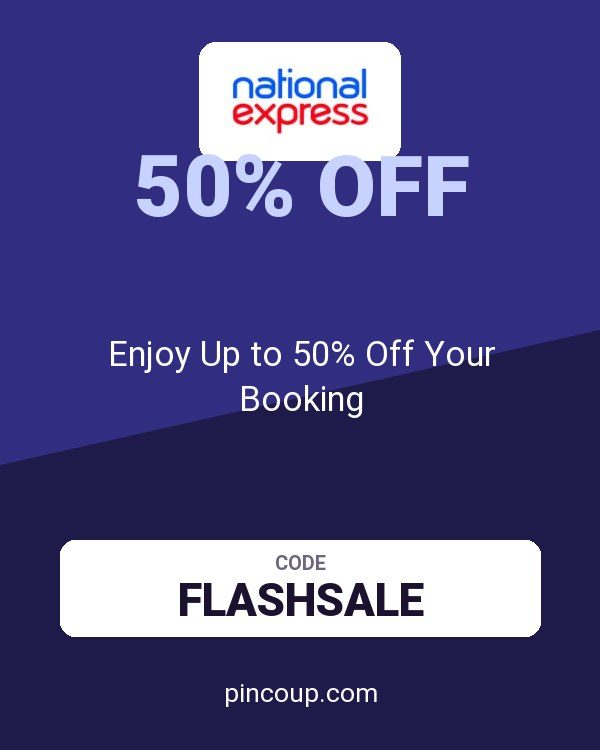 National Express coupon: Enjoy Up to 50% Off Your Booking