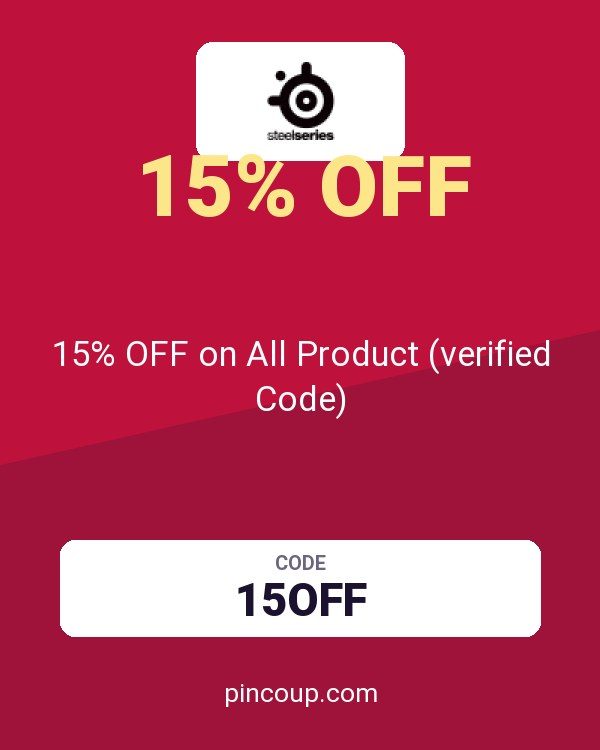 SteelSeries coupon: 15% OFF on All Product (verified Code)