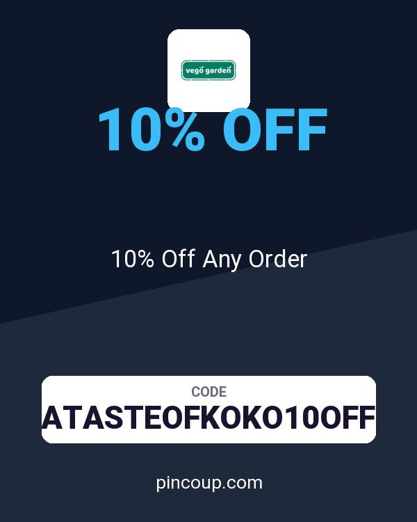 Vego Garden coupon: 10% Off Any Order