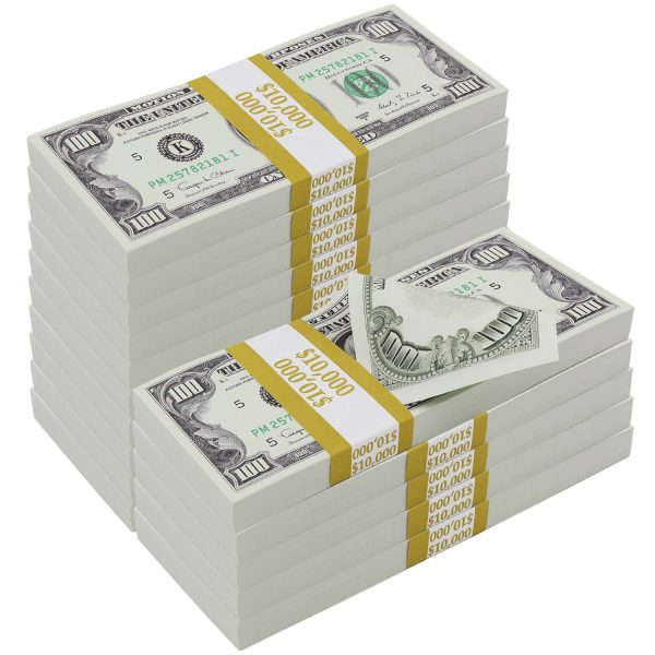 $150,000 Full Print 1990 Series Stacks at Prop Money Inc.