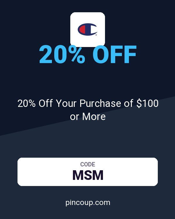ChampionUSA.com coupon: 20% Off Your Purchase of $100 or More