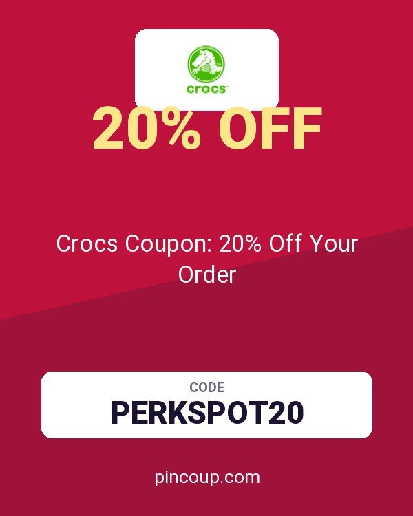 Crocs Coupon: 20% Off Your Order