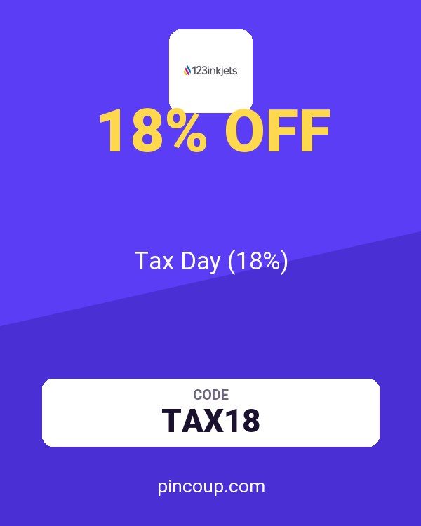 123Inkjets.com coupon: Tax Day (18%)