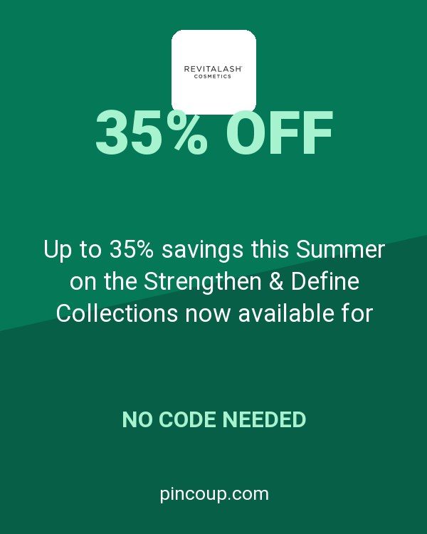 RevitaLash Cosmetics coupon: Up to 35% savings this Summer on the Strengthen & Define Collections now available for lash and brow at Revitalash.com!