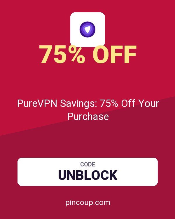 PureVPN Savings: 75% Off Your Purchase