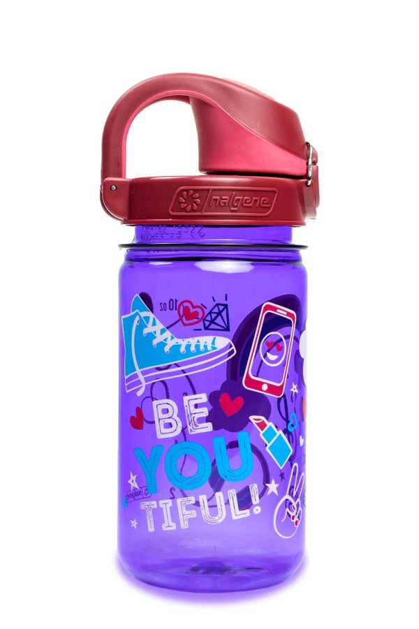 12oz On-The-Fly Kids Lock-Top Bottle with Graphics (Graphic: Be You) at Nalgene