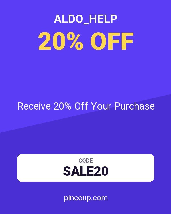 ALDO_Help coupon: Receive 20% Off Your Purchase