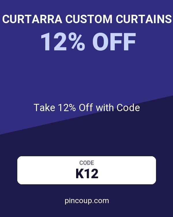Curtarra Custom Curtains coupon: Take 12% Off with Code