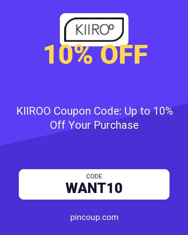 KIIROO Coupon Code: Up to 10% Off Your Purchase