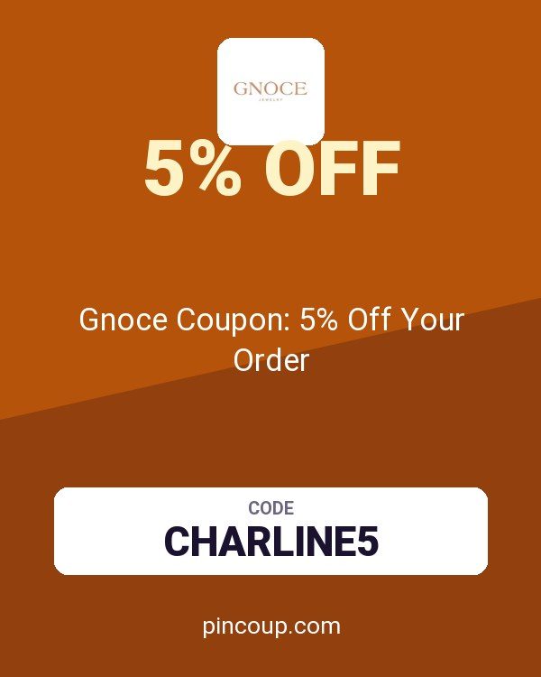 Gnoce Coupon: 5% Off Your Order