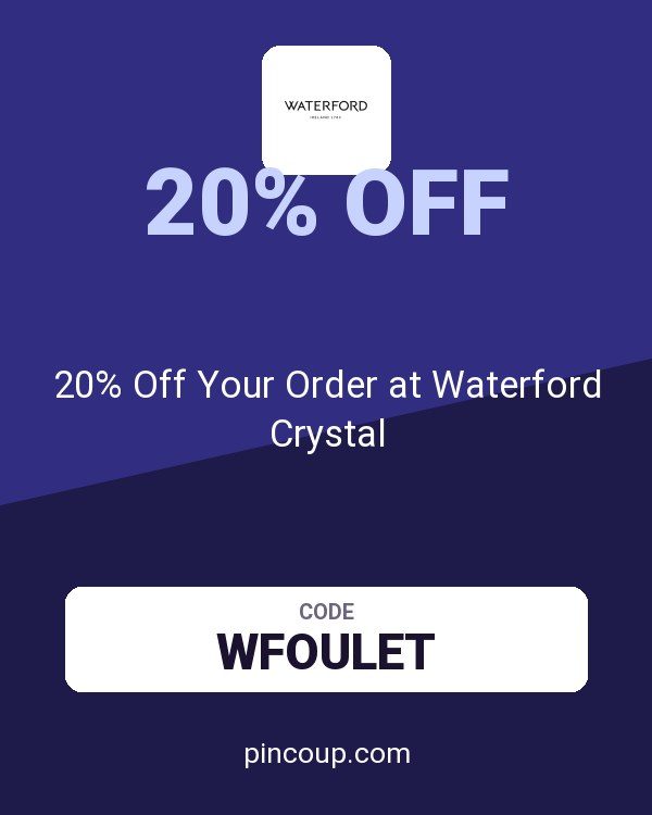 20% Off Your Order at Waterford Crystal