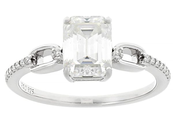 Moissanite Platineve Engagement Ring 1.91ctw DEW. at JTV Jewelry
