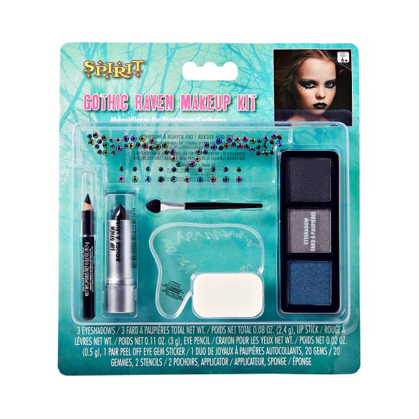 Gothic Raven Makeup Kit, Black - Spirit Halloween at SpiritHalloween.com