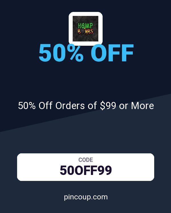 Hemp Bombs coupon: 50% Off Orders of $99 or More