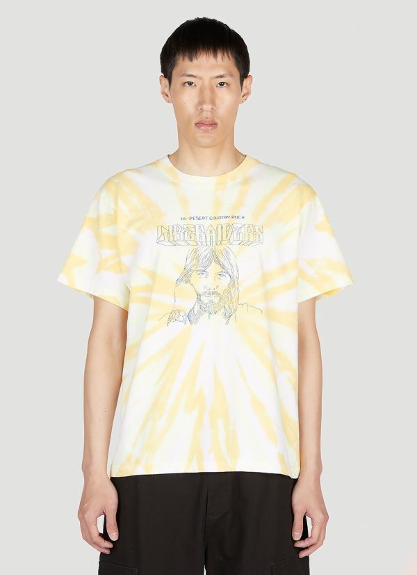 Liberaiders Americana Tie Dye T-shirt - Man T-shirts Yellow L at LN-CC